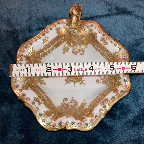 Antique Noritake Nippon Hand Painted Handled Nappy Bowl Early 1900s - Picture 16 of 16